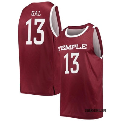 Men's Connor Gal Temple Owls Replica Cherry Basketball Jersey